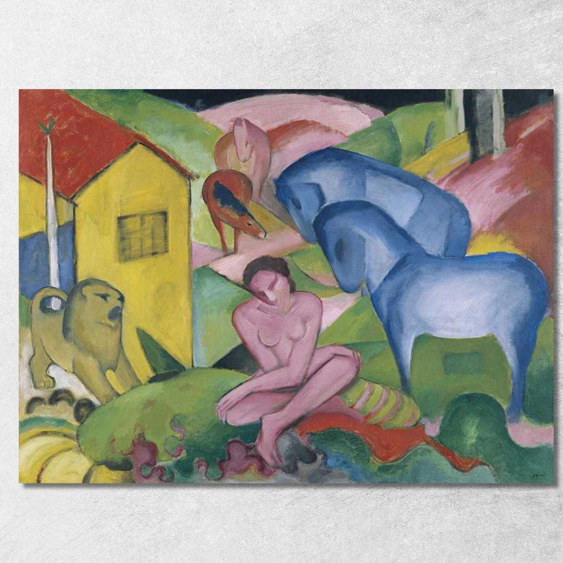 Il Sogno Franz Marc fmr50 quadro stampato su tela Il Sogno Franz Marc fmr50 quadro stampato su tela