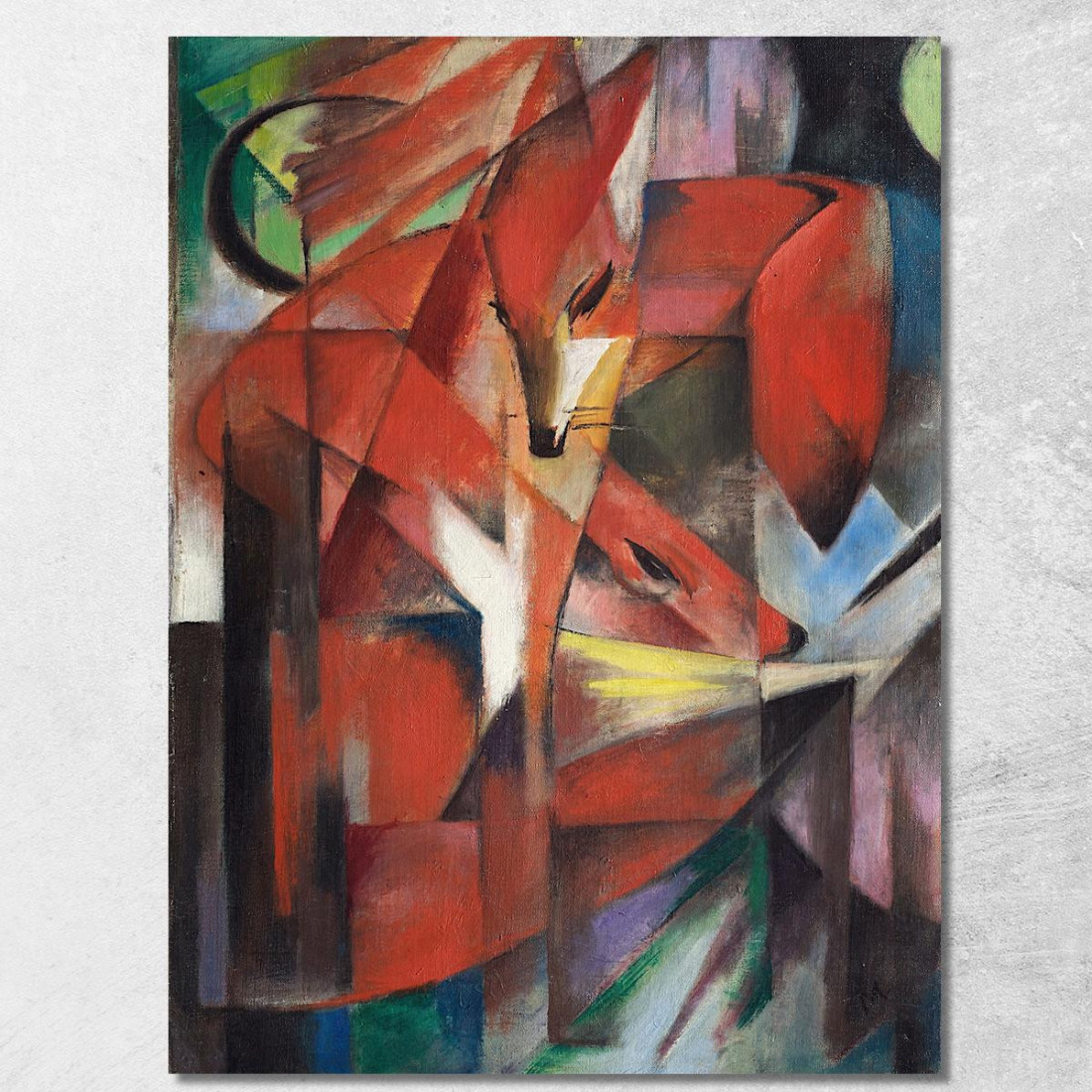 Le Volpi Franz Marc fmr51 quadro stampato su tela