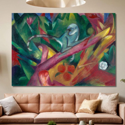 La Scimmia Franz Marc fmr53 quadro stampato su tela