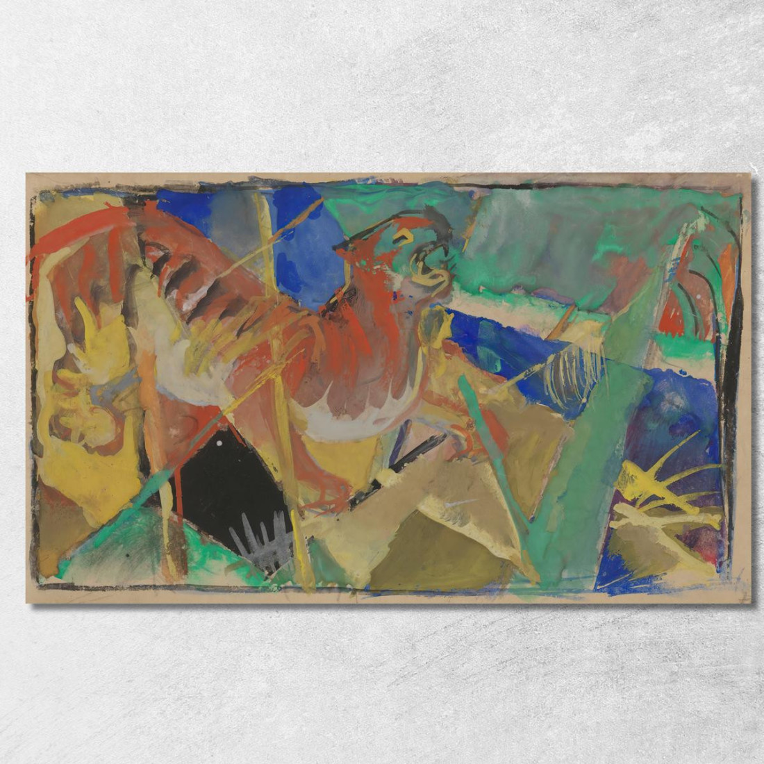 Tigre Nella Giungla Franz Marc fmr57 quadro stampato su tela Tigre Nella Giungla Franz Marc fmr57 quadro stampato su tela