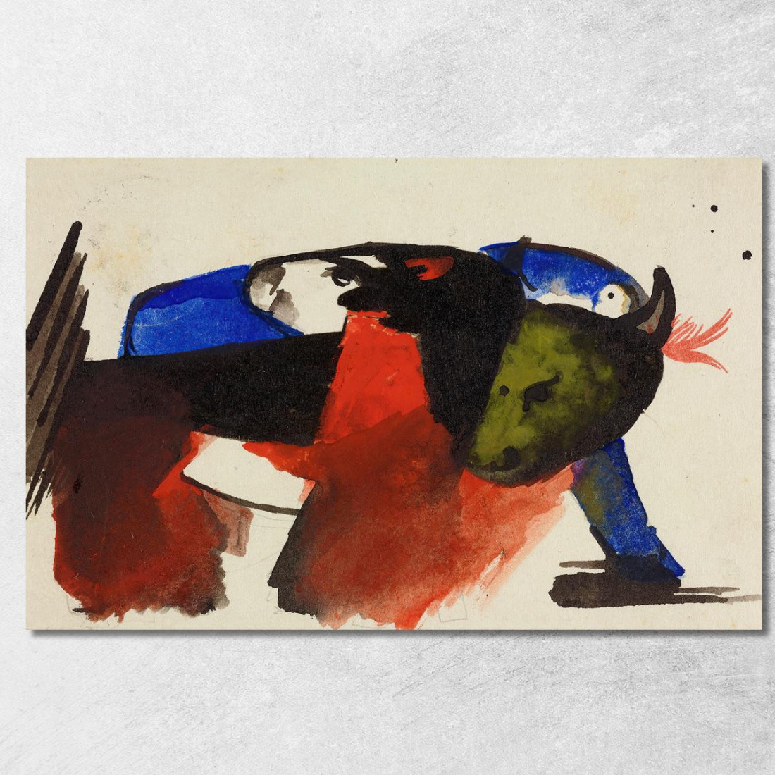 Due Animali Franz Marc fmr58 quadro stampato su tela Due Animali Franz Marc fmr58 quadro stampato su tela
