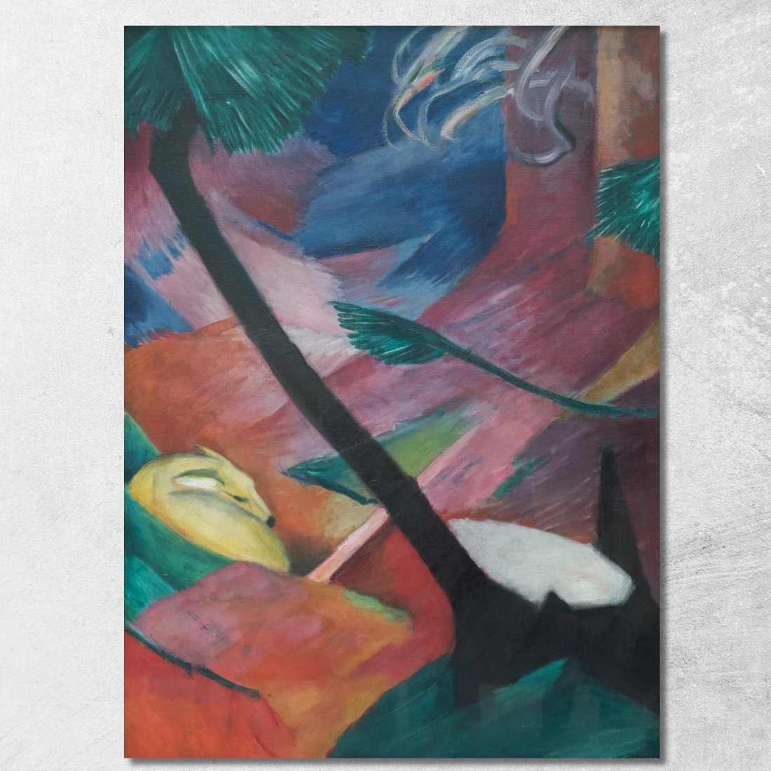 Cervo Nel Bosco Ii Franz Marc fmr79 quadro stampato su tela Cervo Nel Bosco Ii Franz Marc fmr79 quadro stampato su tela