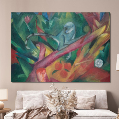 La Scimmietta Franz Marc fmr108 quadro stampato su tela