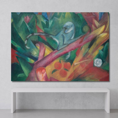 La Scimmietta Franz Marc fmr108 quadro stampato su tela