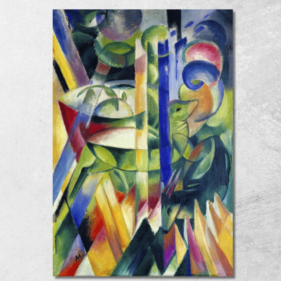 Le Piccole Capre Di Montagna Franz Marc fmr109 quadro stampato su tela Le Piccole Capre Di Montagna Franz Marc fmr109 quadro stampato su tela