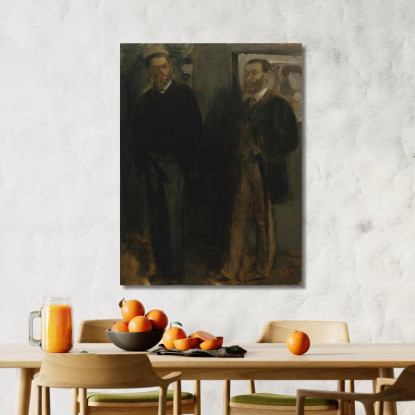 Due Uomini Edgar Degas edg285 quadro stampato su tela