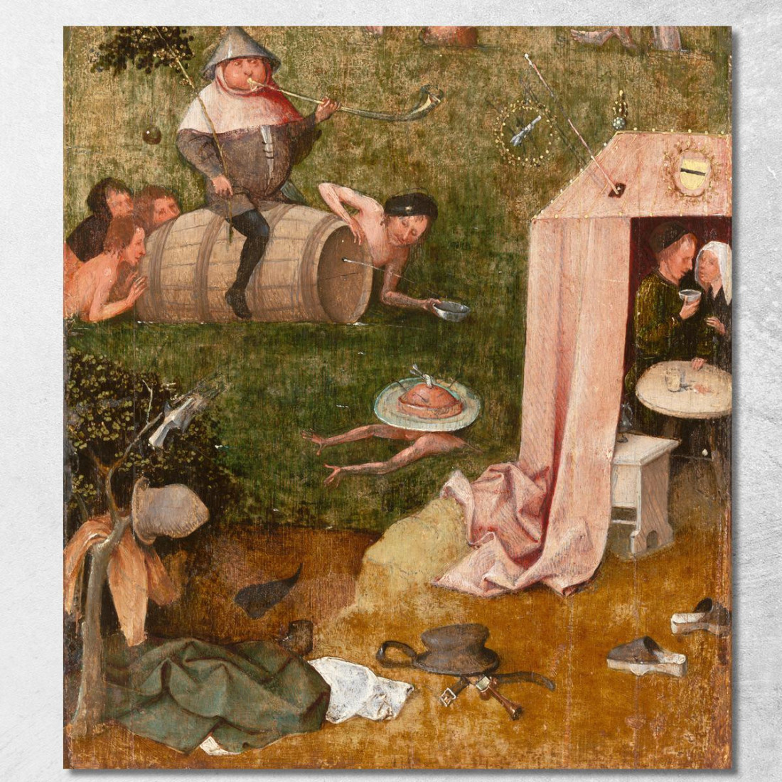 Allegoria Dell'Intemperanza Bosch Hieronymus hbs3 quadro stampato su tela Allegoria Dell'Intemperanza Bosch Hieronymus hbs3 quadro stampato su tela