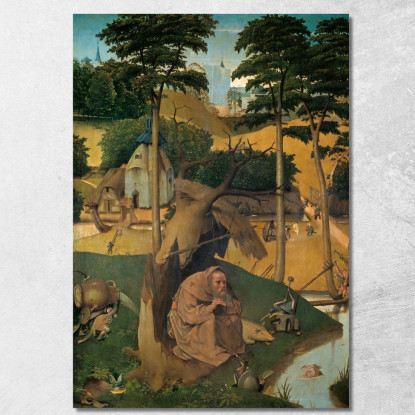 Dipinto La Tentazione Di Sant'Antonio Bosch Bosch Hieronymus hbs24 quadro stampato su tela