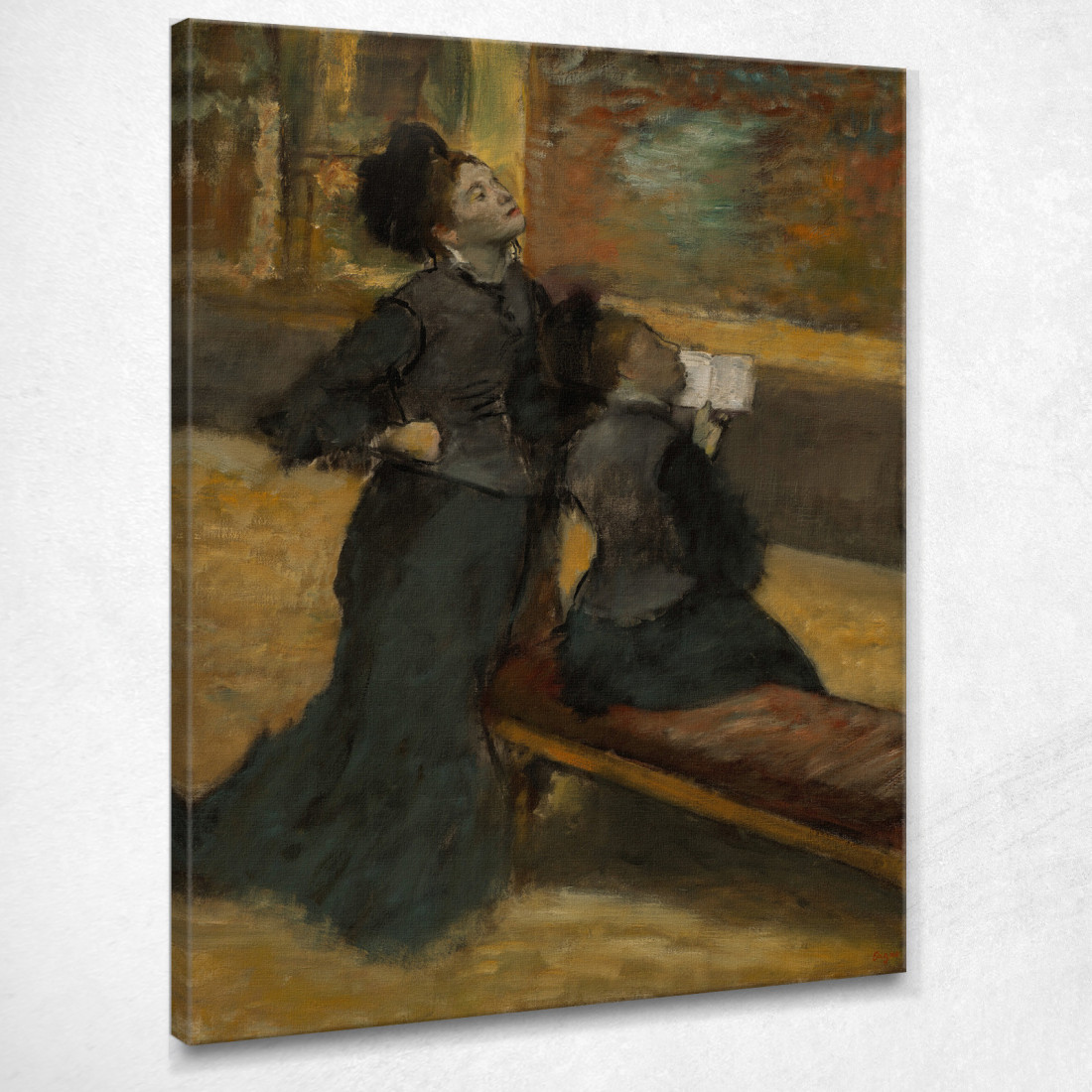 Visita Ad Un Museo Edgar Degas edg291 quadro stampato su tela Visita Ad Un Museo Edgar Degas edg291 quadro stampato su tela