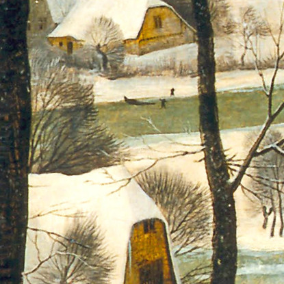 Cacciatori Nella Neve Pieter Bruegel pbr5 quadro stampato su tela