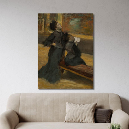 Visita Ad Un Museo Edgar Degas edg291 quadro stampato su tela