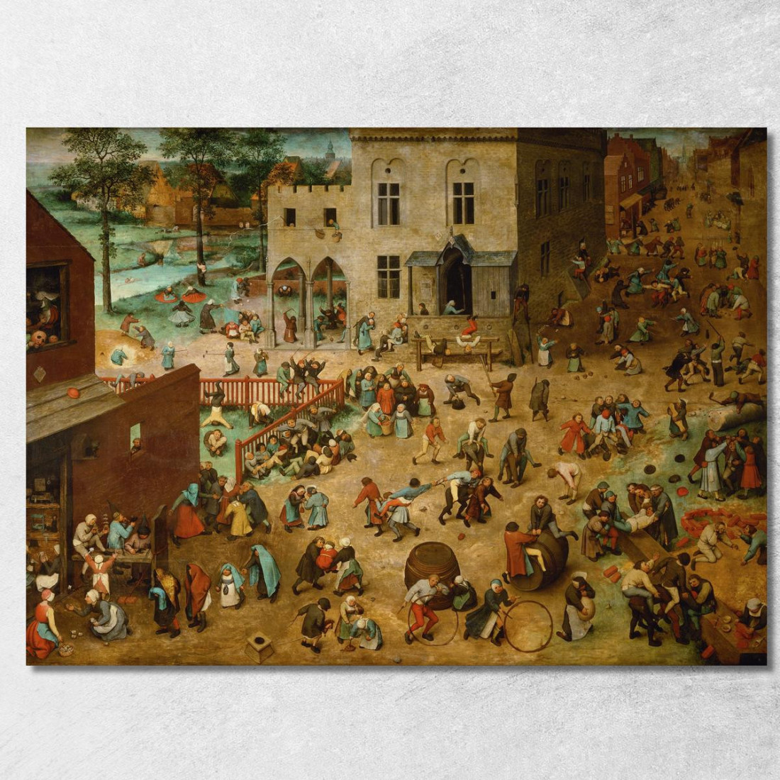 Giochi Per Bambini Pieter Bruegel pbr7 quadro stampato su tela Giochi Per Bambini Pieter Bruegel pbr7 quadro stampato su tela