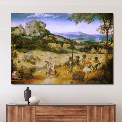 Fienagione Pieter Bruegel pbr10 quadro stampato su tela