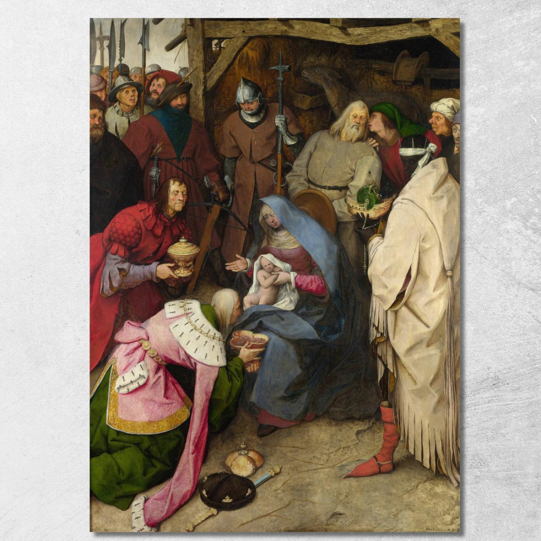 L'Adorazione Dei Magi 1564 Pieter Bruegel pbr15 quadro stampato su tela L'Adorazione Dei Magi 1564 Pieter Bruegel pbr15 quadro stampato su tela