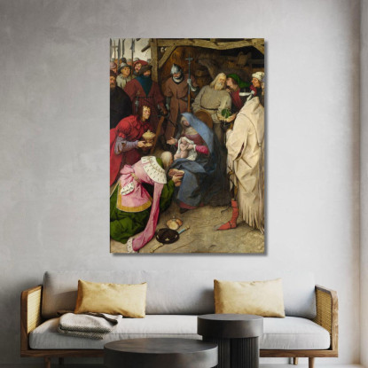 L'Adorazione Dei Magi 1564 Pieter Bruegel pbr15 quadro stampato su tela
