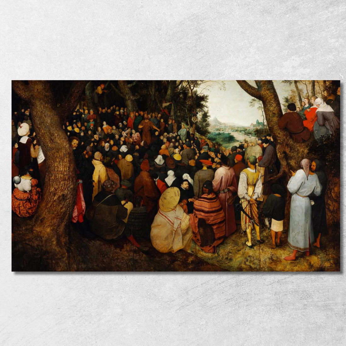 Il Sermone Di San Giovanni Battista Pieter Bruegel pbr17 quadro stampato su tela Il Sermone Di San Giovanni Battista Pieter Bruegel pbr17 quadro stampato su tela