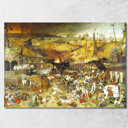 Trionfo Della Morte Pieter Bruegel pbr22 quadro stampato su tela