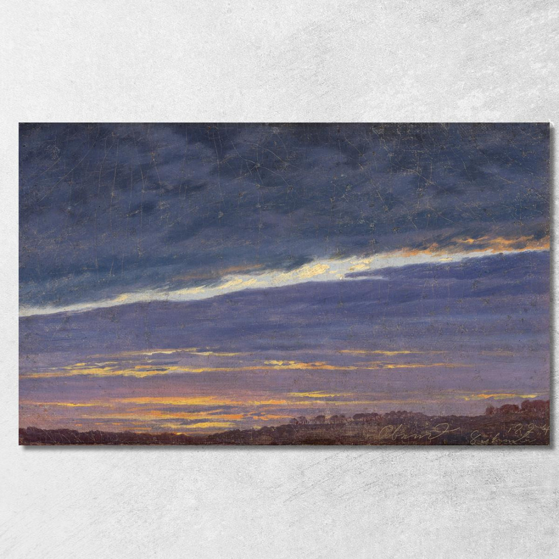 Cielo Nuvoloso Serale 1824 Caspar David Friedrich cdf2 quadro stampato su tela Cielo Nuvoloso Serale 1824 Caspar David Friedrich cdf2 quadro stampato su tela