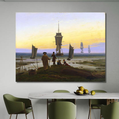 Le Tre Età Dell Uomo Caspar David Friedrich cdf13 quadro stampato su tela