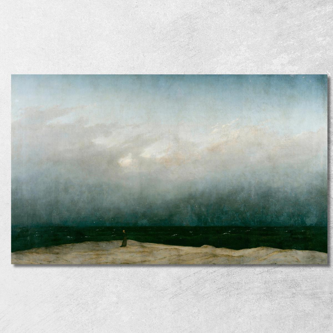 Monaco In Riva Al Mare Caspar David Friedrich cdf17 quadro stampato su tela Monaco In Riva Al Mare Caspar David Friedrich cdf17 quadro stampato su tela
