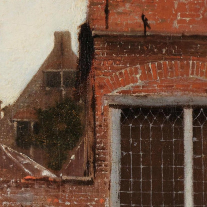 La Piccola Strada Jan Vermeer jvr25 quadro stampato su tela