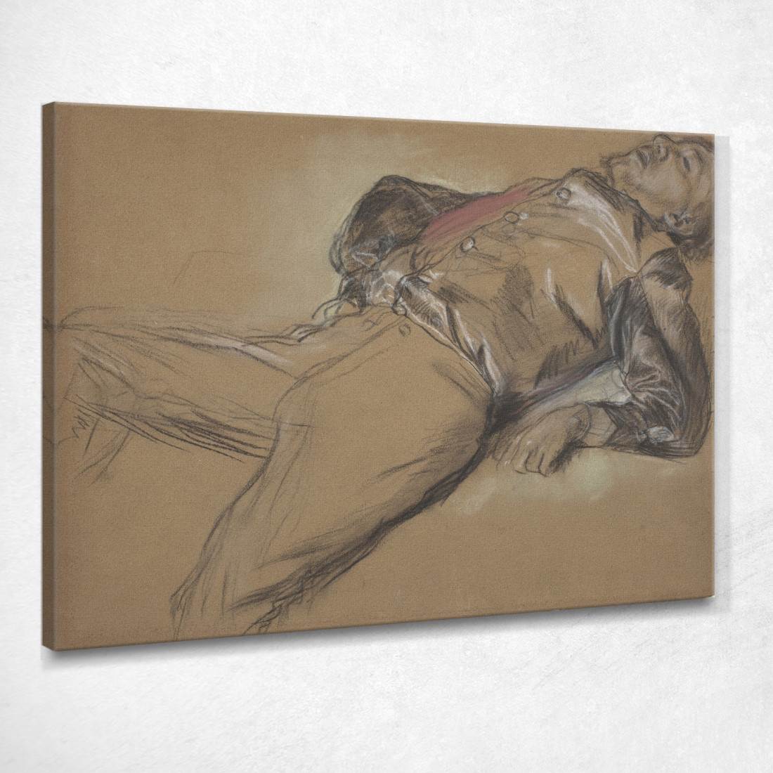 Studio Del Fantino Caduto Per La Scena Della Corsa A Ostacoli Il Fantino Caduto Edgar Degas edg303 quadro stampato su tela Studio Del Fantino Caduto Per La Scena Della Corsa A Ostacoli Il Fantino Caduto Edgar Degas edg303 quadro stampato su tela