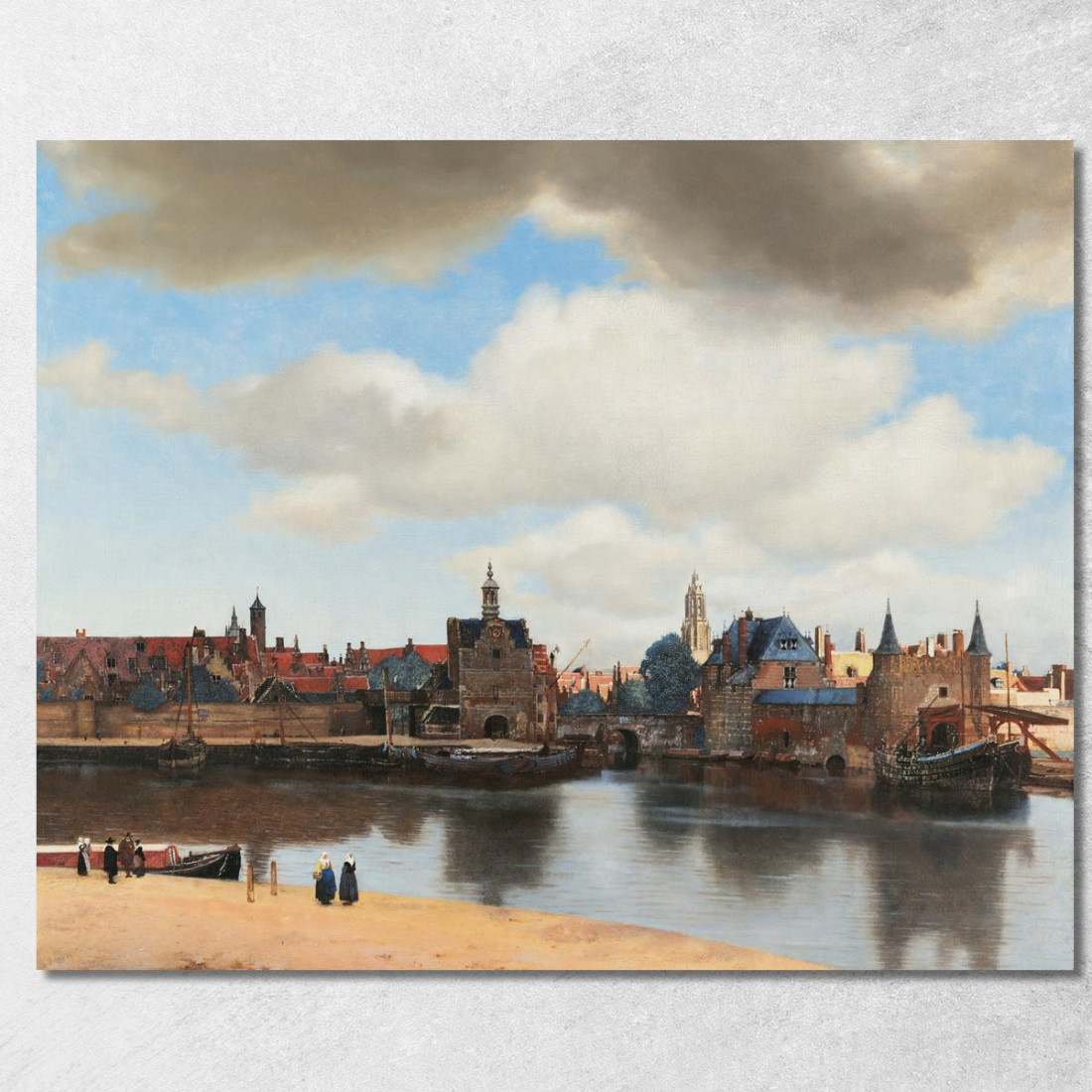 Veduta Di Delft Jan Vermeer jvr31 quadro stampato su tela Veduta Di Delft Jan Vermeer jvr31 quadro stampato su tela