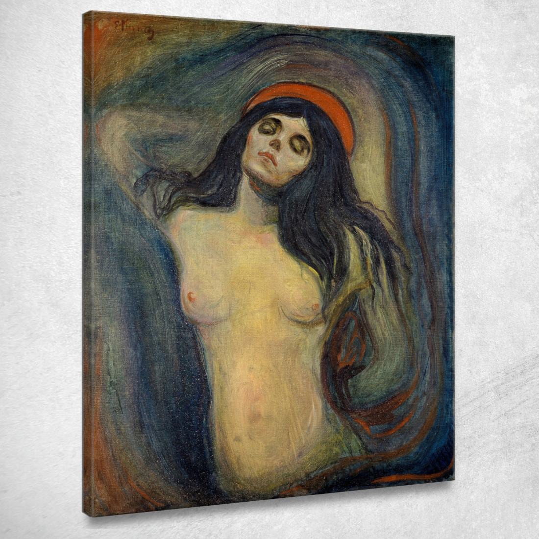Madonna Edvard Munch em4 quadro stampato su tela Madonna Edvard Munch em4 quadro stampato su tela