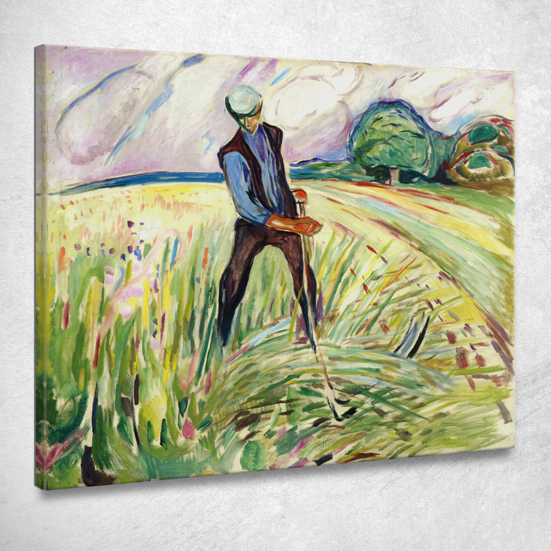 Il Fienile Edvard Munch em8 quadro stampato su tela Il Fienile Edvard Munch em8 quadro stampato su tela