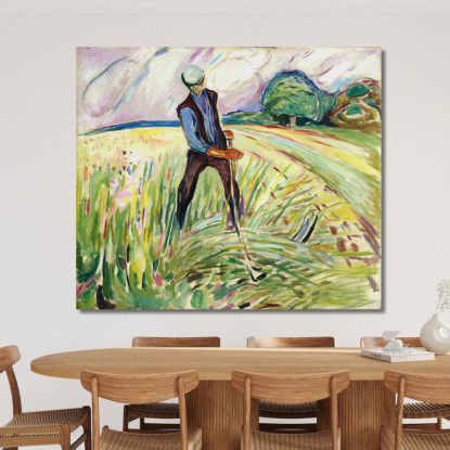 Il Fienile Edvard Munch em8 quadro stampato su tela