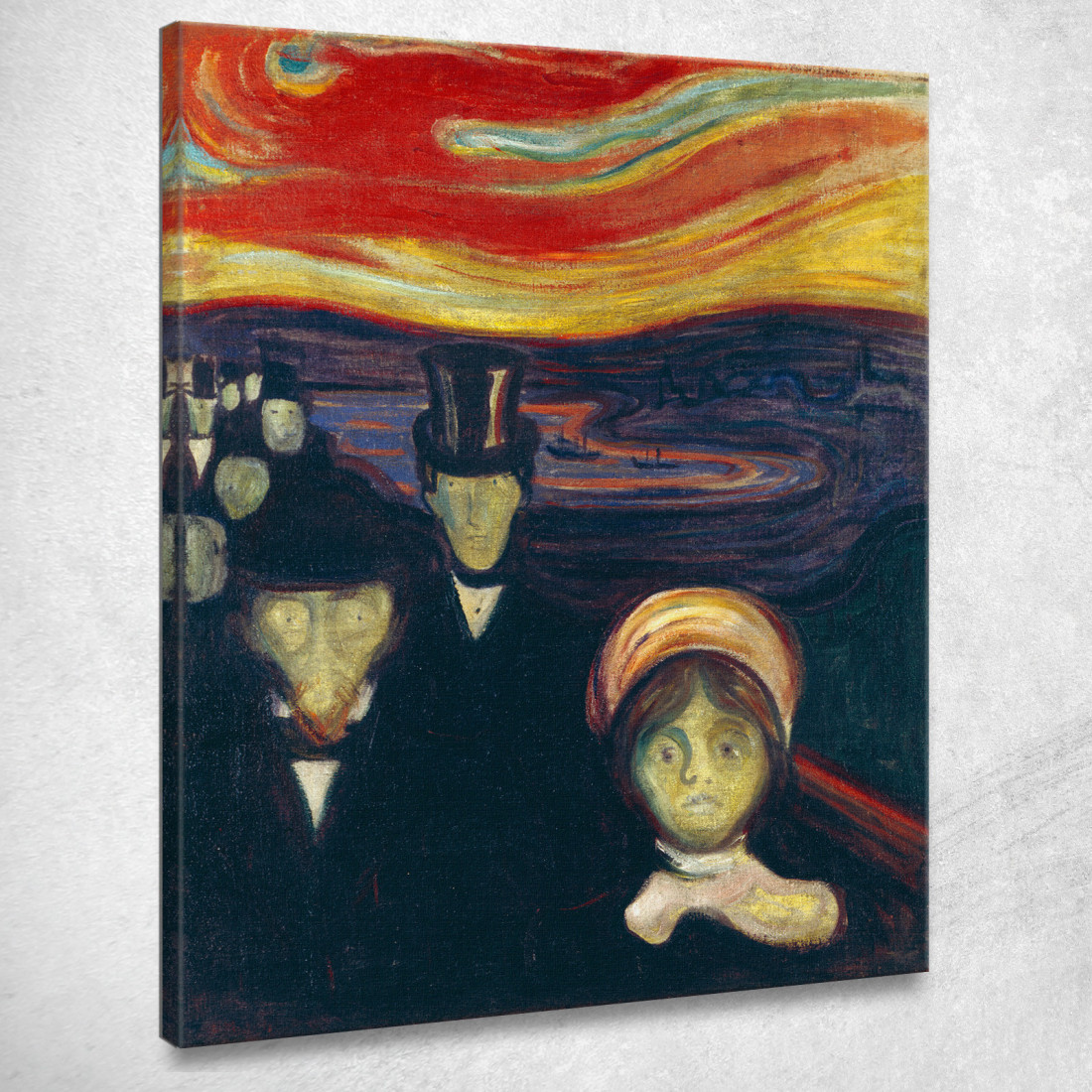 Ansia Edvard Munch em14 quadro stampato su tela Ansia Edvard Munch em14 quadro stampato su tela