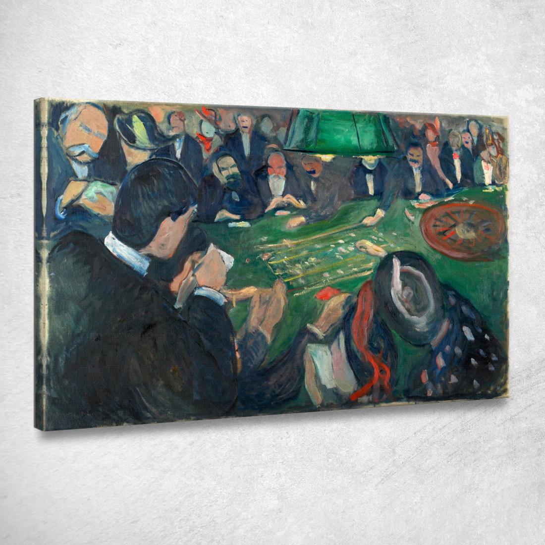 Il Tavolo Della Roulette Di Monte Carlo Edvard Munch em15 quadro stampato su tela Il Tavolo Della Roulette Di Monte Carlo Edvard Munch em15 quadro stampato su tela
