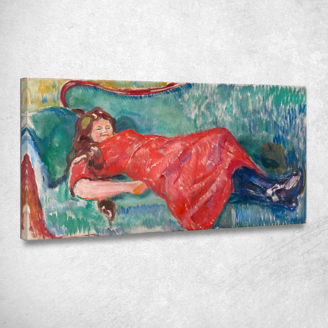 Divano Edvard Munch em17 quadro stampato su tela