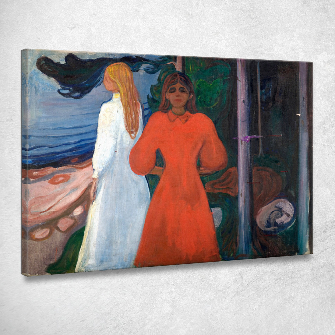Rossoe Bianco Edvard Munch em25 quadro stampato su tela Rossoe Bianco Edvard Munch em25 quadro stampato su tela