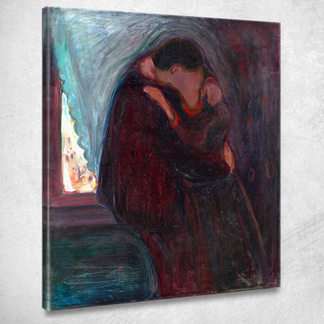 Il Bacio Edvard Munch em30 quadro stampato su tela