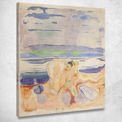 Alma Mater Esplorando I Bambini Edvard Munch em46 quadro stampato su tela