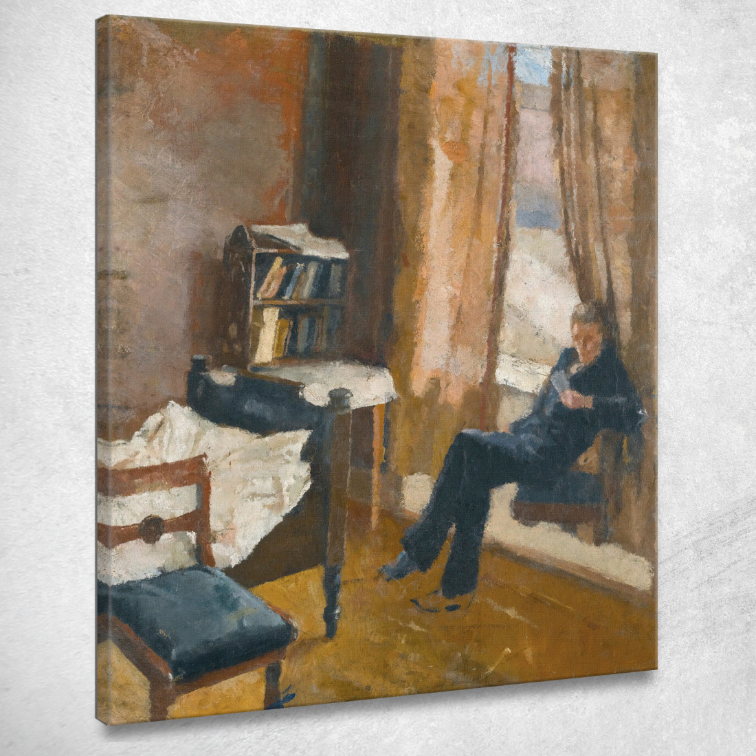 Andrea Lettura Edvard Munch em49 quadro stampato su tela Andrea Lettura Edvard Munch em49 quadro stampato su tela