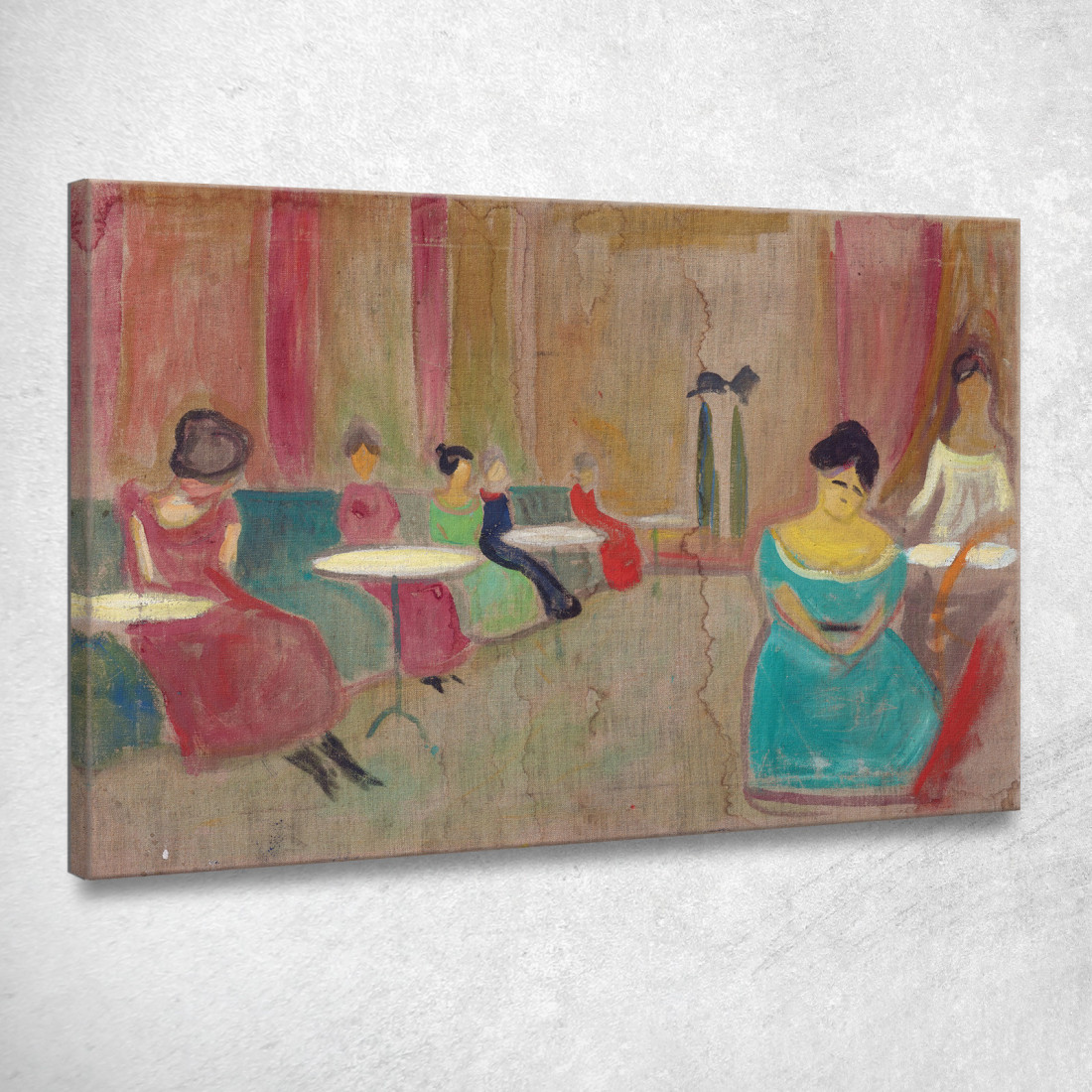 Scena Del Bordello Edvard Munch em76 quadro stampato su tela Scena Del Bordello Edvard Munch em76 quadro stampato su tela