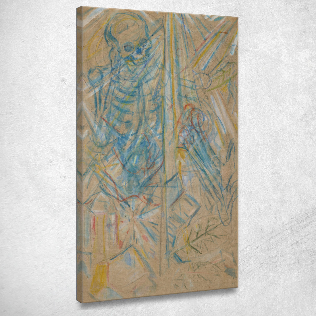 Morte E Cristallizzazione Edvard Munch em88 quadro stampato su tela Morte E Cristallizzazione Edvard Munch em88 quadro stampato su tela