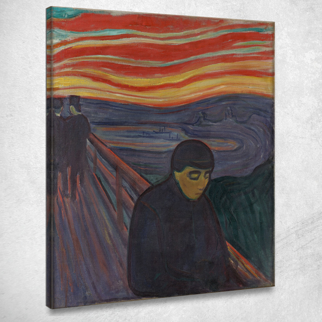 Disperazione Edvard Munch em94 quadro stampato su tela Disperazione Edvard Munch em94 quadro stampato su tela