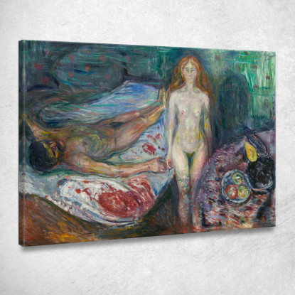 La Morte Di Marat 1907 Edvard Munch em103 quadro stampato su tela