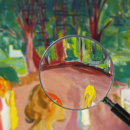 Flirtare Nel Parco Edvard Munch em115 quadro stampato su tela