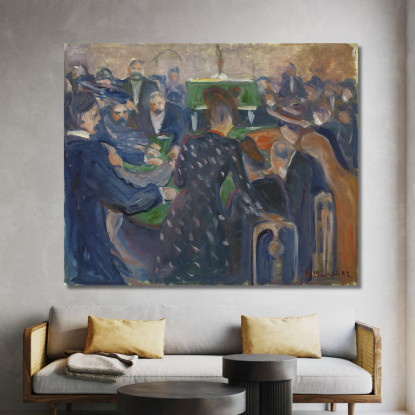Giocatori D'Azzardo A Montecarlo Edvard Munch em124 quadro stampato su tela
