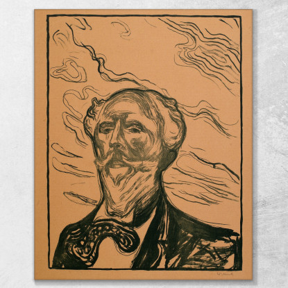 Holger Drachmann Edvard Munch em142 quadro stampato su tela