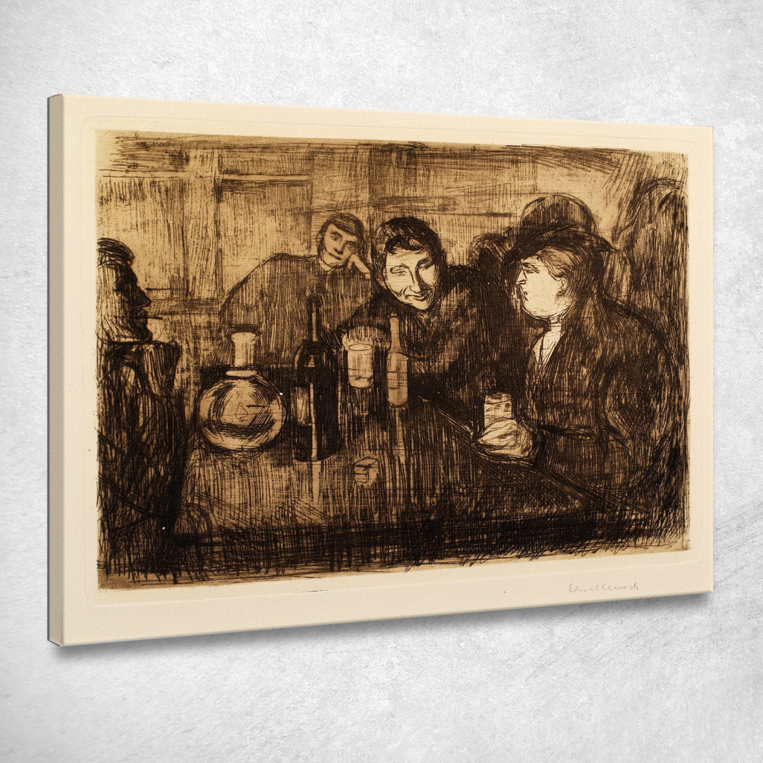Kristiania Bohémien Edvard Munch em166 quadro stampato su tela Kristiania Bohémien Edvard Munch em166 quadro stampato su tela
