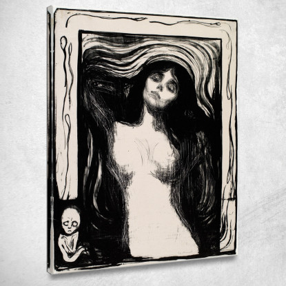 Madonna 3 Edvard Munch em180 quadro stampato su tela