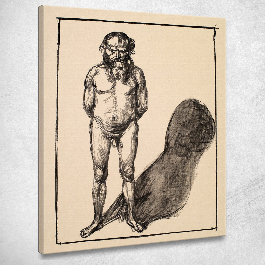 Nudo Maschile Edvard Munch em183 quadro stampato su tela Nudo Maschile Edvard Munch em183 quadro stampato su tela