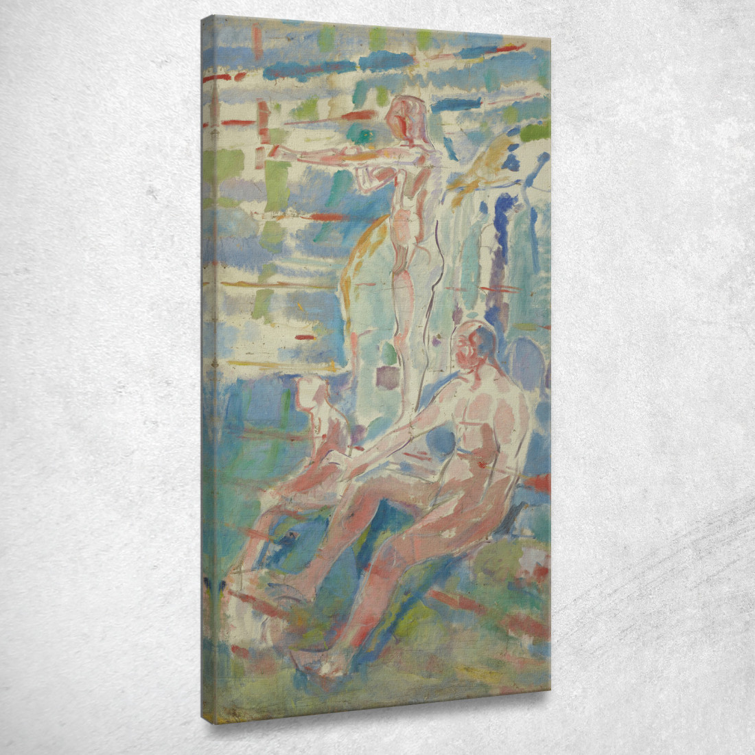 Gli Uomini Si Sono Rivolti Verso Il Sole Edvard Munch em197 quadro stampato su tela Gli Uomini Si Sono Rivolti Verso Il Sole Edvard Munch em197 quadro stampato su tela