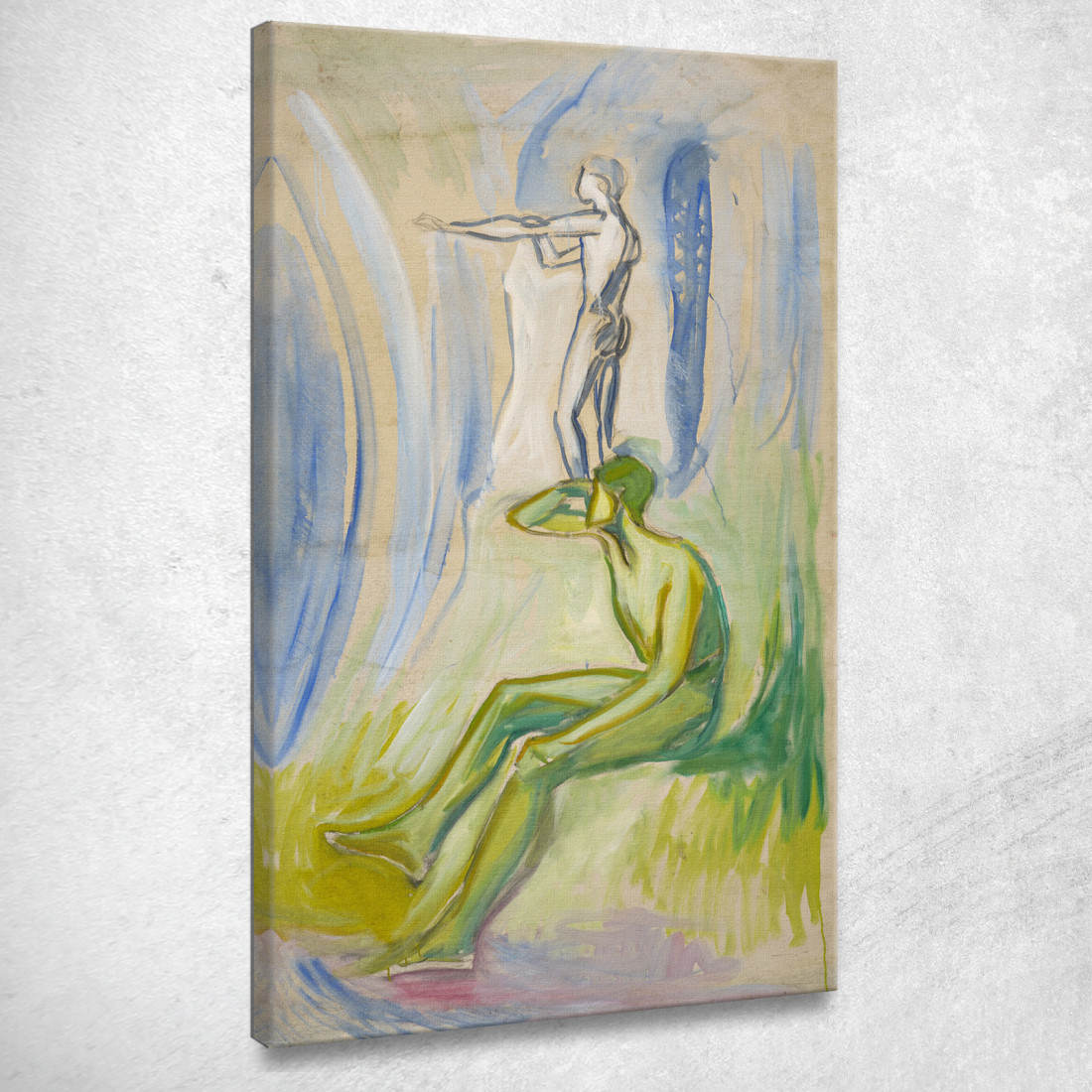 Uomini Che Si Rivolgono Verso Il Sole 2 Edvard Munch em198 quadro stampato su tela Uomini Che Si Rivolgono Verso Il Sole 2 Edvard Munch em198 quadro stampato su tela