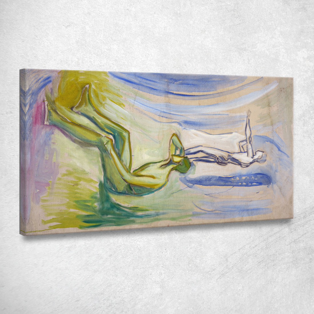 Uomini Che Si Rivolgono Verso Il Sole Edvard Munch em199 quadro stampato su tela Uomini Che Si Rivolgono Verso Il Sole Edvard Munch em199 quadro stampato su tela